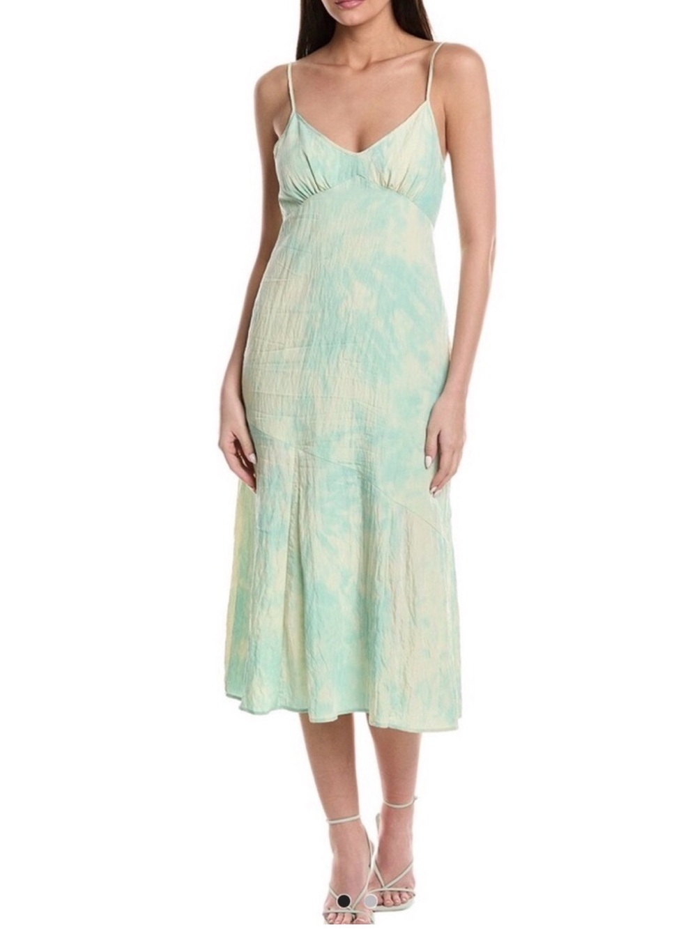 SALTWATER LUXE (Anthropologie) Midi Slip Dress in Mint Tie-Dye - New w/ Tags - S